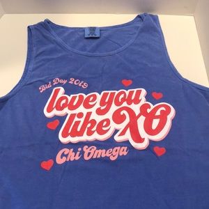 Chi Omega bid day tank